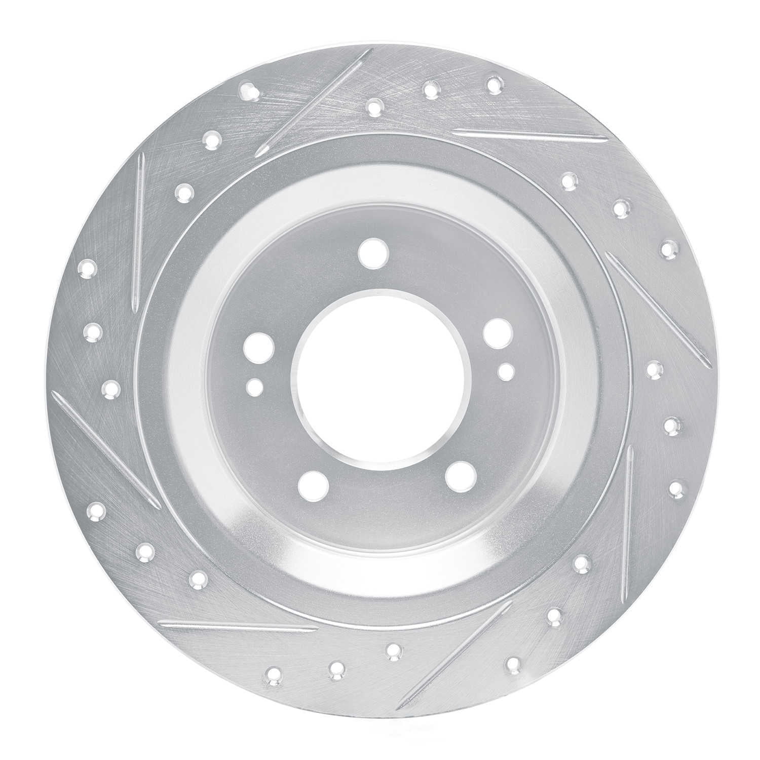 Dynamic Friction Company 631-03068R DFC Brake Rotor - Drilled And Slotted - Silver
