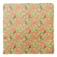 thumbnail image 4 of Bimba Orange Robin Watercolor Pure Silk Printed Head Bandanas Summer Neck Wrap Scarf 40 x 80 Inches, 4 of 6