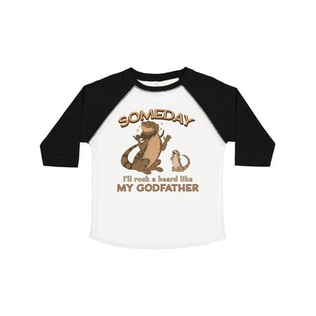 

Inktastic Someday I ll Rock a Beard Like My Godfather-Bearded Dragons Gift Toddler Boy or Toddler Girl T-Shirt