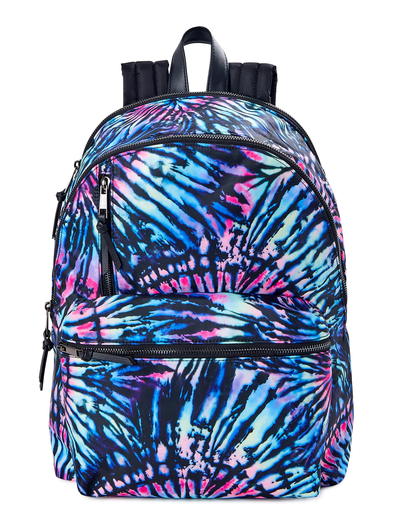 No Boundaries Women's Dome Zip Backpack, Multi-Color TieDye