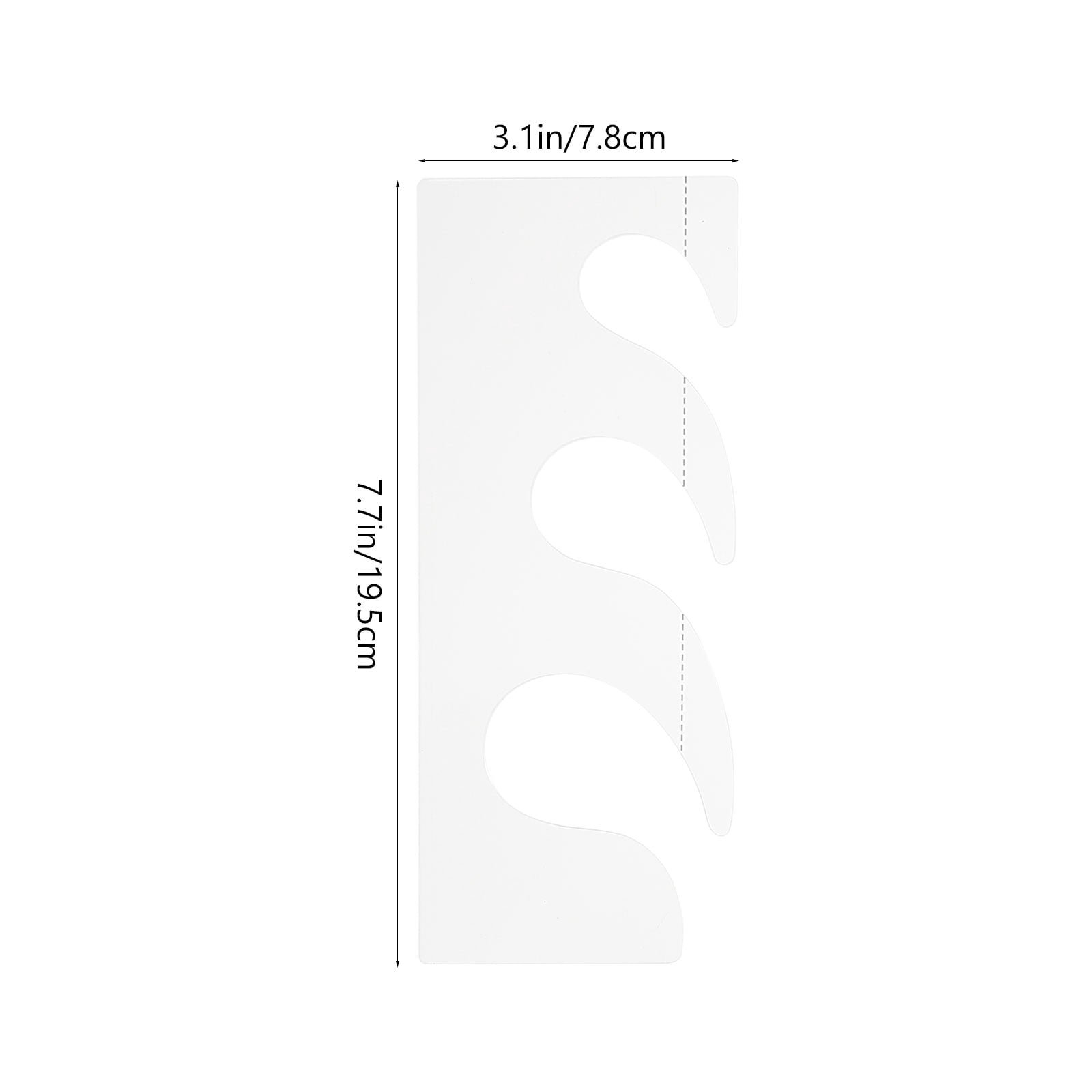 Masteelf  4 Pcs Patchwork Ruler Template Fabric Pins Sewing Quilt Transparent