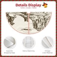 thumbnail image 3 of Daiia Western Desert Cowboys 1 Drawing Merry Christmas Tree Skirt , Xmas Large Lace-up Tree Skirt, Santa Snowflakes Rustic Home Decorations New Year Party Farmhouse Decor-48", 3 of 6