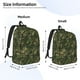 thumbnail image 2 of Disketp Green Camouflage Skull Mochila de Lona Estampada, Mochila Escolar de Viaje Ligera para Estudiantes y Portátil-Medium, 2 of 5