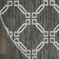 thumbnail image 4 of Nourison Garden Party GRD02 Indoor/outdoor Area Rug - Charcoal 7'10" x round, 4 of 9