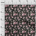 thumbnail image 2 of oneOone Cotton Flex Black Fabric Florals Quilting Supplies Print Sewing Fabric By The Yard 40 Inch Wide, 2 of 4