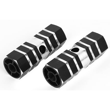 Bicycle Pegs - 2 Pcs Antislip Mountain Racing Bicycle Bike Silver Tone Axle Foot Pegs
