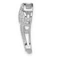 thumbnail image 2 of 14k White Gold 0.493 CT Diamond Infinity Heart Design Chain Slide Pendant, 2 of 4