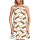 thumbnail image 1 of Fotbe Leopard Print Vestido de Verano sin Mangas para Mujer – Vestido Midi Línea A, Estilo Camiseta Floral, Vestido Playero Casual y Fluido, 1 of 7