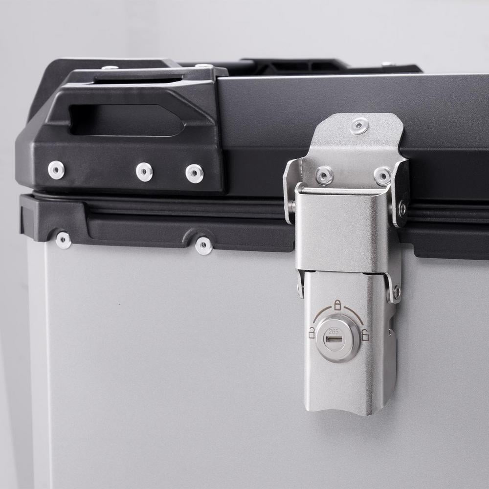 WZTO Motorcycle Top Box Waterproof Motorcycle Rear Top Box 45L Hard Motorcycle Trunk Sturdy Luggage Storage Rear Box with Security Lock superb