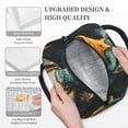 thumbnail image 3 of Honeii Hip-Hop Duck Print Insulated Lunch Bag Women Reusable Lunch Box with Pocket for Work Picnic Travel -One Size, 3 of 6