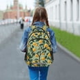 thumbnail image 6 of FORMRS Unisex Backpack Elementary School Travel Bookbag with Reflective Stripes, Orange Tree, 6 of 7