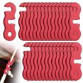thumbnail image 1 of Uxcell Rope Tensioner Aluminum Alloy [30PCS] - Guyline Cord Adjusters - [Red] Tent Rope Adjuster, 1 of 7