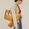 thumbnail image 4 of Bolso de mano para mujer, conjunto de 2 piezas con colgante de poni, bolso de hombro de gran capacidad, amarillo coreano, 4 of 5