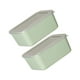 thumbnail image 5 of Bearachild Recipiente de plástico para alimentos, transparente, fácil de ubicar, sin BPA, conserva la frescura, recipientes apilables, verde, 2 Type2 NO2, 5 of 6
