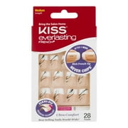 Kiss Nails Everlasting French Medium Length - 28 CT