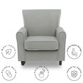 thumbnail image 6 of Delta Children Lancaster Rocking Chair Featuring Live Smart Fabric, Mist, 6 of 10