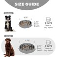 thumbnail image 5 of Fun Feeder Slo Bowl – Large 4‑Cup Capacity, Slow Feeding, Medium to Large Dogs, Non‑Slip, Gray, Drop Pattern, 11.75", 5 of 7
