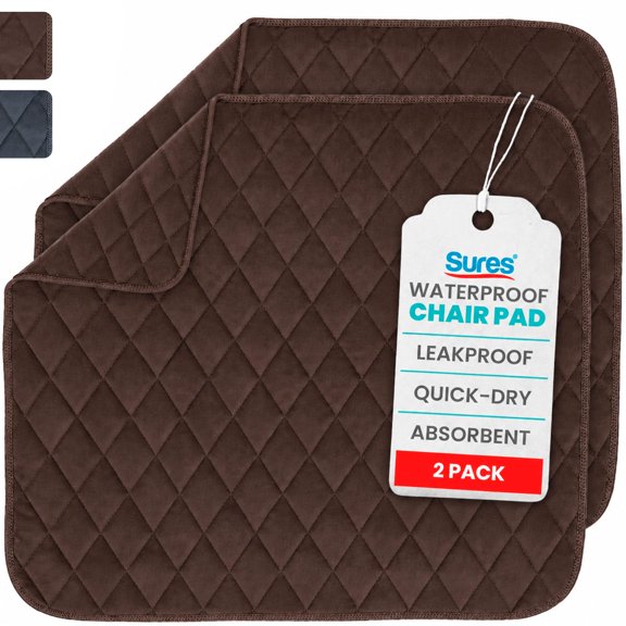 Almohadilla Impermeable Absorbente para Silla SURES 56x53 cm Paquete de 2