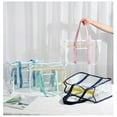 thumbnail image 4 of Beach Bags for Women, Waterproof Transparent PVC Travel Bag Storage Bag Outdoor Pool Swimming Camping Bag Vacation Beach Bag Handbag, 4 of 5