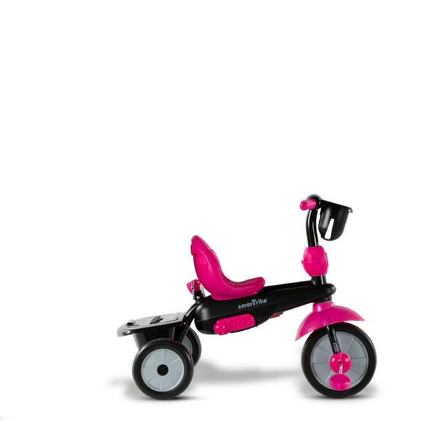 smarTrike Swing 4 in 1 Toddler Tricycle Push Bike Adjustable Trike for Baby Toddler Infant Ages 15 Months to 3 Years Red Pink Walmart