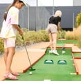 thumbnail image 1 of HOOWIFFY Green ABS Stable Golf Putting Cup for Office Use Beginners 2pcs, 1 of 8