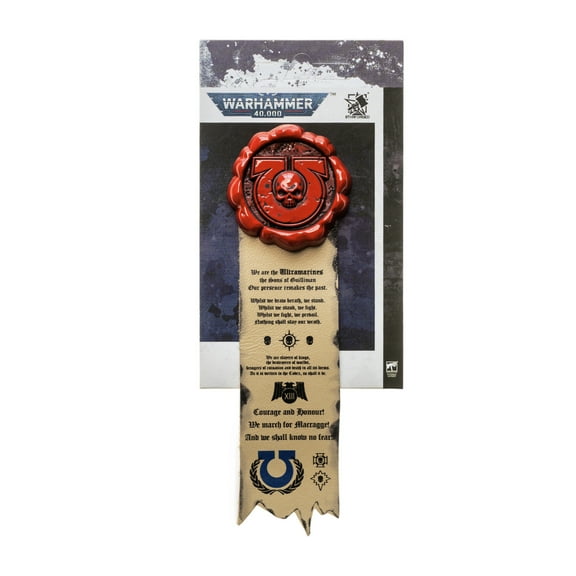 Starforged Warhammer 40K Roboute Guilliman Purity Seals Ultramarines Brooch