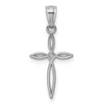 thumbnail image 3 of Real 14kt White Gold Passion Cross Charm Pendant; for Adults and Teens; for Women and Men, 3 of 4