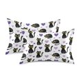 thumbnail image 2 of Hand Drawn Cat Love Pillowcase King Size 40''x20'' Satin Double-Sided Print Soft Wrinkle Resistant, 2 of 9