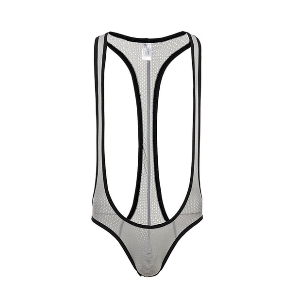 Calzoncillos bóxer de moda para hombre, calzoncillos sexis transpirables de malla Pompotops qyievc3658