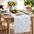 thumbnail image 2 of Table Runner 72 Inches Long for Kitchen Dining, Blue Spring Floral Dresser Scarf Farmhouse, Dining Table Decorations for Wedding/Parties, Elegant Watercolor Summer Botanical 18 x 72 In, 2 of 9