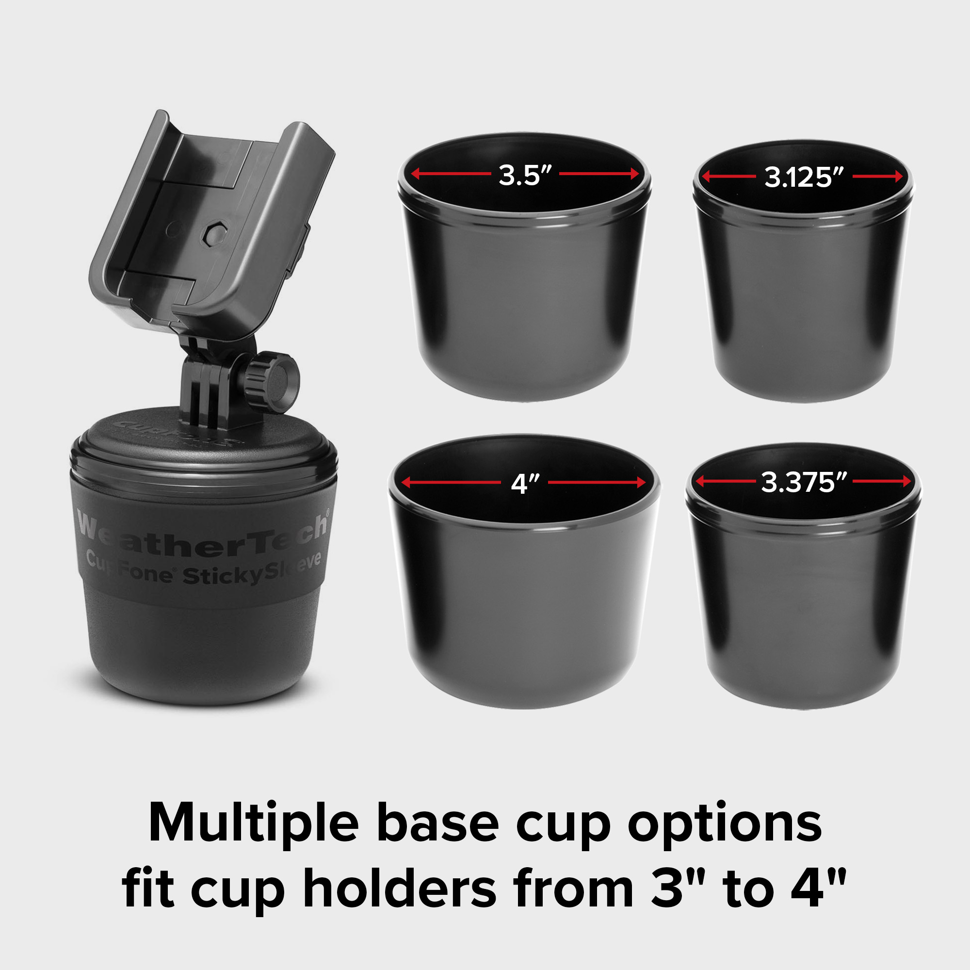 WeatherTech CupFone Universal Car Cup Holder Phone Mount photo 3