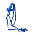 thumbnail image 4 of jinwen Horse Bridle with Rein Adjustable Horse Leading Rope Equestrian Gear L Blue, 4 of 9