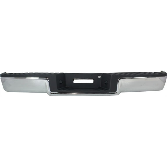 Step Bumper Compatible with FORD F-150/MARK LT 2006-2008 Assembly Chrome Steel Hitch Style Fleetside