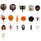 thumbnail image 4 of Globos de película de aluminio de látex Disposición del tema de Halloween, 4 of 9