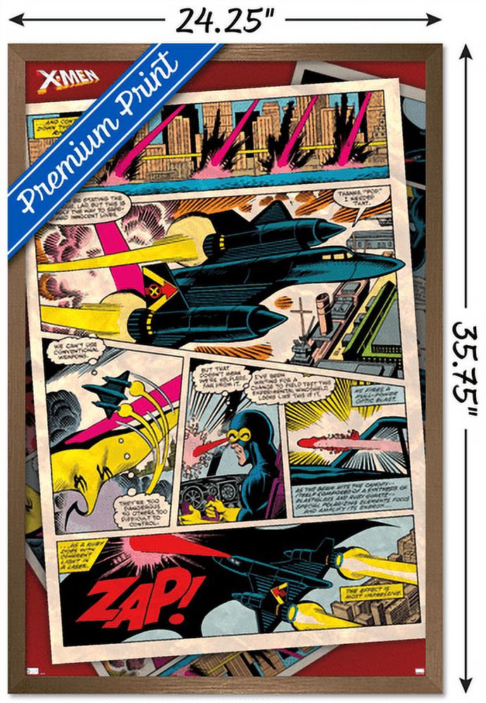 Marvel Comics - The X-Men - X-Jet Cyclops Wall Poster, 22.375" x 34", Framed