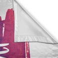thumbnail image 3 of Ambesonne Fitness Kitchen Curtains, Brushstrokes with Words, 55"x39", Fuchsia Indigo White, 3 of 3