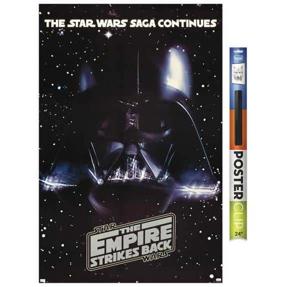Star Wars: The Empire Strikes Back - Vader One Sheet Wall Poster, 22.375" x 34"
