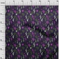 thumbnail image 3 of oneOone Cotton Silk Dark Purple Fabric Cactus Dress Material Fabric Print Fabric By The Yard 42 Inch Wide, 3 of 5