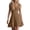 Khaki, variant on Deep V Neck Dresses for Women Plus Size Summer Flowy Short Dress Sleeveless Ruffle Hem Sundresses Beach Vacation Outfits