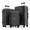 Black-3PC Set, variant on 3 Piece Luggage Sets, Hardside Suitcase Sets with 360° Spinner Wheels, Lightweight PC Luggage Inside TSA Lock Design for Family Travel Luggage Set