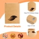 thumbnail image 3 of 32 Piezas Cajas de Embalaje de Jabón 2.8x3.8x1.2 Pulgadas Caja de Jabón de Kraft con Ventana (Forma de Hoja, Marrón), 3 of 6