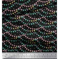 thumbnail image 2 of Soimoi Black Cotton Voile Fabric Celebration Flags Party Printed Craft Fabric by the Yard 42 Inch Wide, 2 of 3
