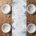 thumbnail image 6 of Summer Sea Turtle Table Runner - 120 Inch Long, Kitchen Dining Table Runner Dresser Scarves, Vintage Ocean Coastal Coral Flower Farmhouse Decor for Coffee Tables Wedding Party Banquet, 6 of 8