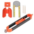 thumbnail image 1 of Scribing Tool Set, Contour Scribers Kit Bubble  Protractor Angle Scriber  For Woodworking, 1 of 8