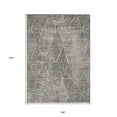 thumbnail image 3 of HomeRoots 577563 9 x 12 ft. Geometric Washable Indoor & Outdoor Rectangle Area Rug, Gray, Beige & Black, 3 of 5