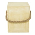 thumbnail image 6 of DecMode 15"W, 18"H Fiber clay Contemporary Outdoor Accent Table, Yellow, 1-Piece, 6 of 7