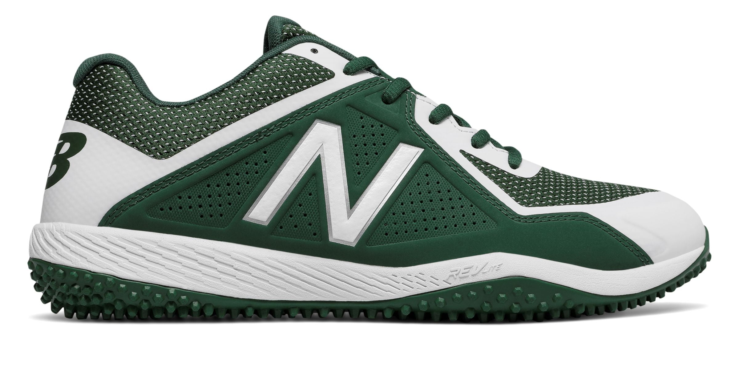 New Balance Low-Cut 4040v4 Turf Baseball Cleat Mens Shoes Green with ...