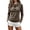 Coffee, variant on Cowl Neck Knit Tops for Women Lightweight Long Sleeve Solid Color Sweater Slim Dressy Casual Ribbed Hem Cuffs Fall Pullovers XXL