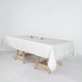 thumbnail image 2 of Efavormart 60x102" Premium White Faux Linen Rectangular Tablecloth | Wrinkle Free Tablecloth, 2 of 11