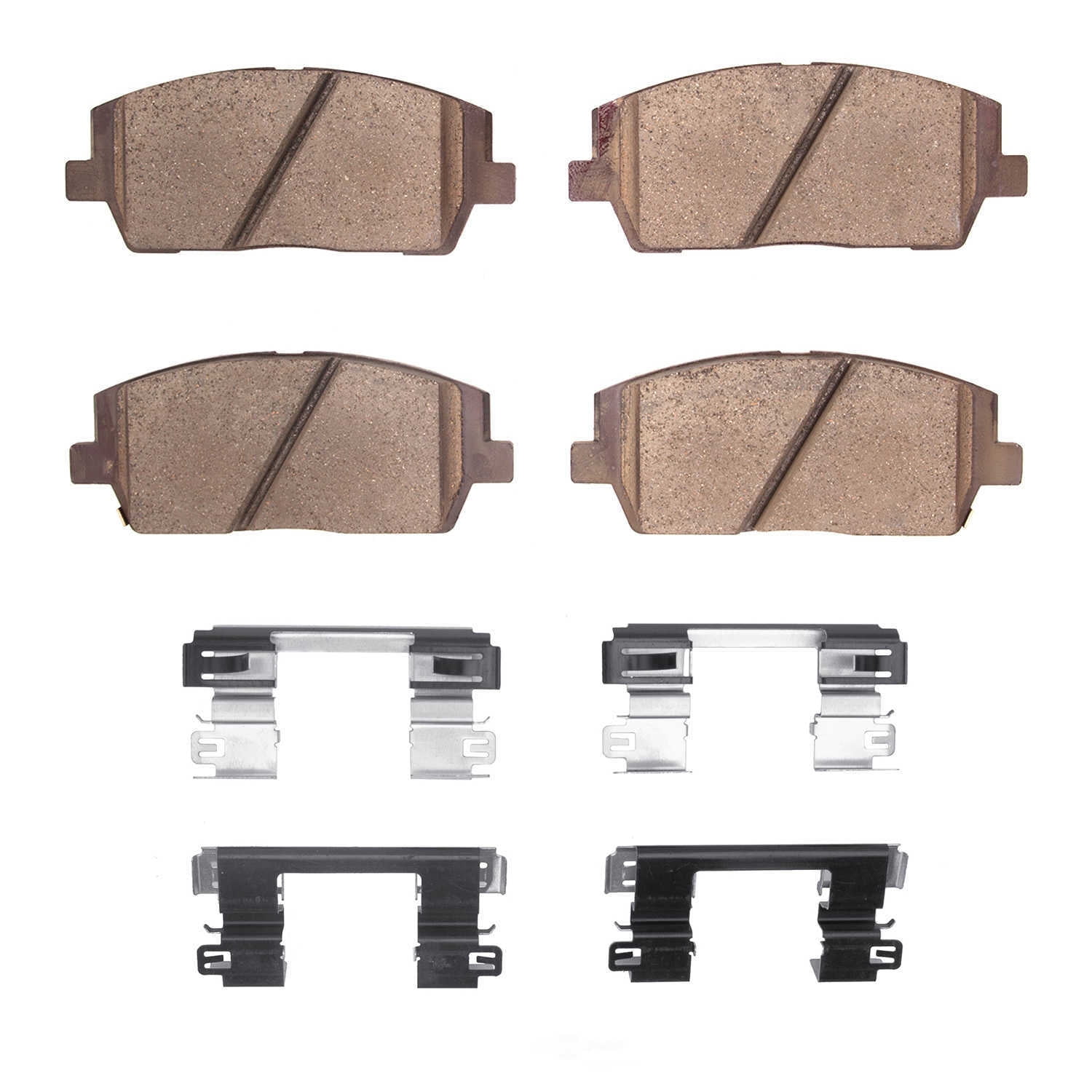 Dynamic Friction Company 1551-2215-01 DFC 5000 Advanced Brake Pads - Ceramic and Hardware Kit - OE